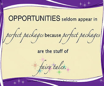 Opportunities Not Fairy Tales Poster