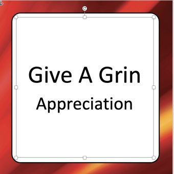 Give A Grin Of Appreciation Cards