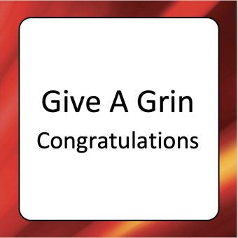 Give A Grin Of Congratulations Cards